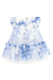 Angels Face Rosebud Flower Baby Snowdrop White Dress - Image 4 of 4