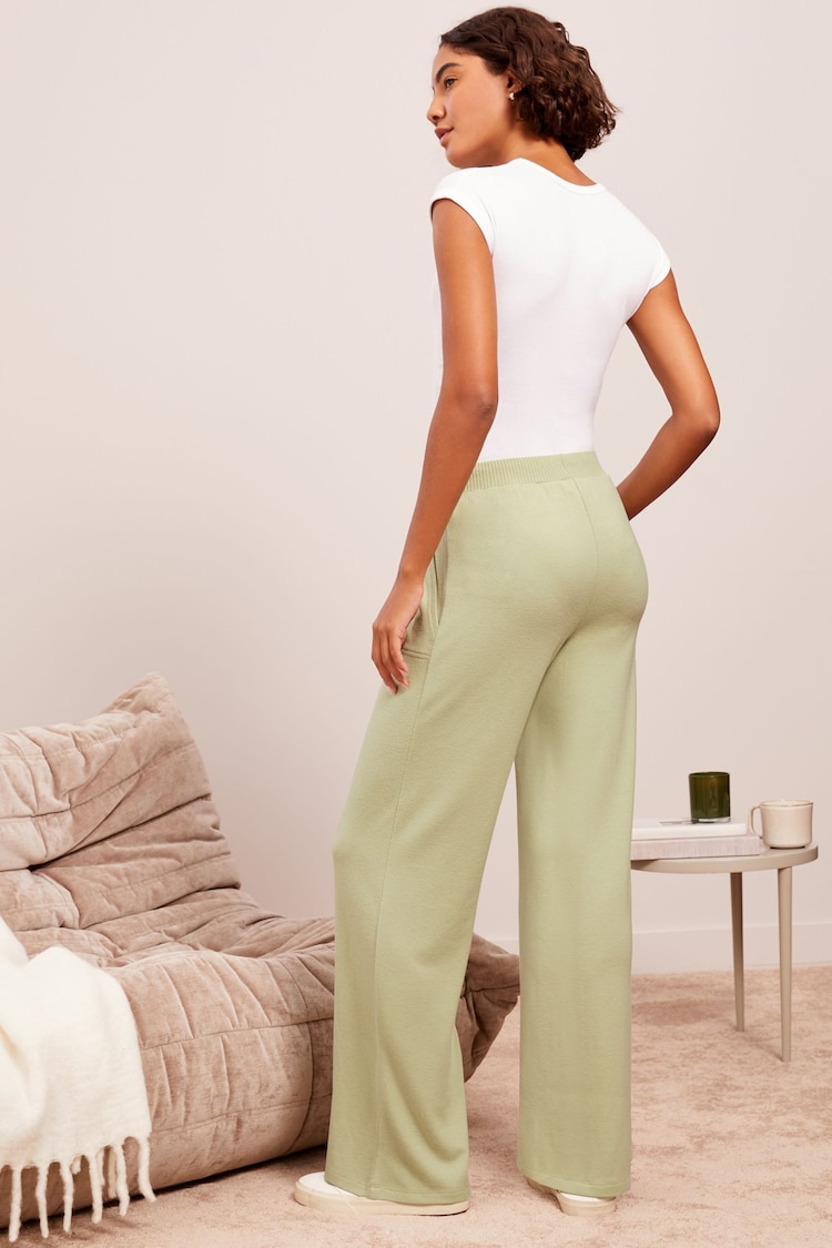 Friends Like These Green Wide Leg Loungewear Trousers - Image 4 of 4