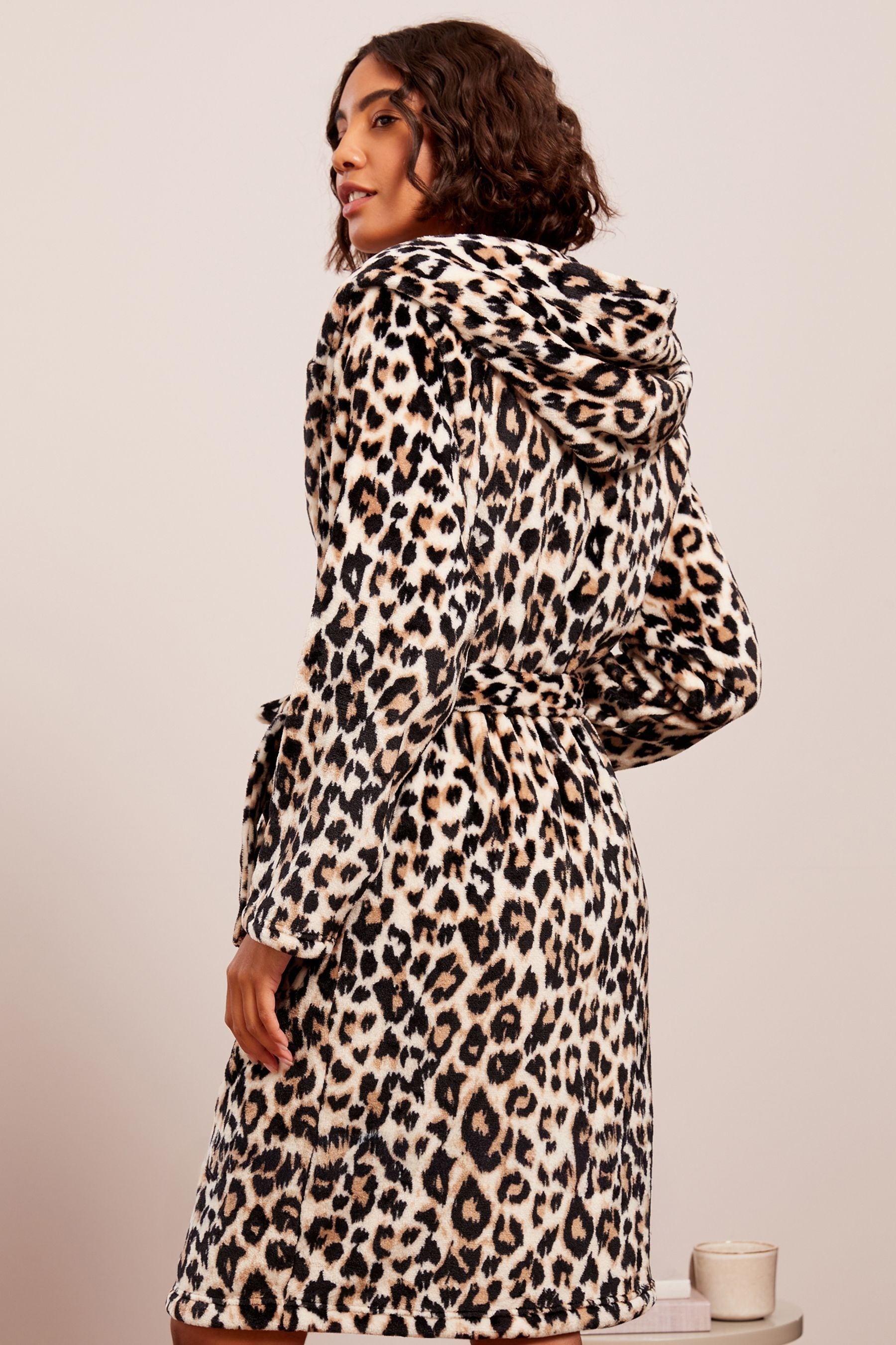 Buy Friends Like These Brown Animal Cosy Dressing Gown Dressing Gown from Next Luxembourg