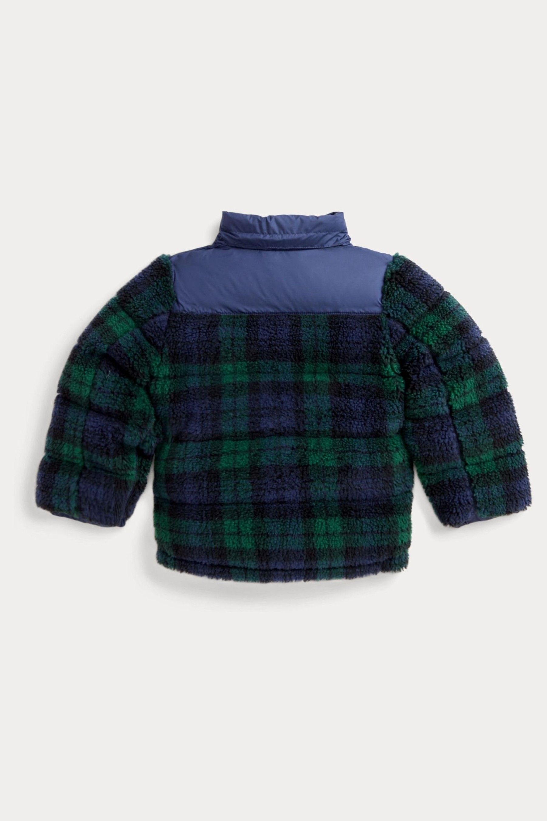 Ralph lauren plaid slim puffer jacket on sale