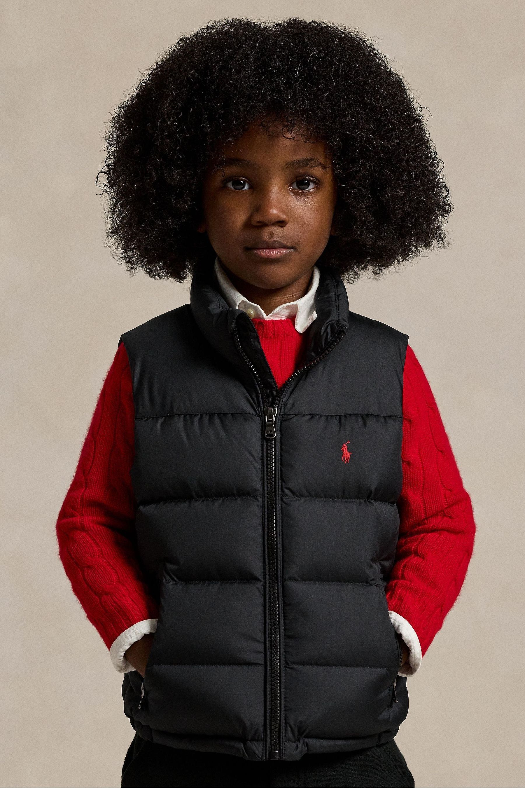 Buy Polo Ralph Lauren Boys Ripstop Down Black Gilet from Next Malta