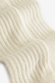 Cream Slouchy Longline Length Ankle Socks 1 Pack - Image 2 of 3