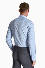 Ted Baker Tailoring Blue Fara Flower Jacquard Shirt - Image 2 of 4
