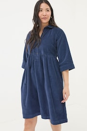 FatFace Sara Blue Bubble Cord Dress - Image 1 of 6