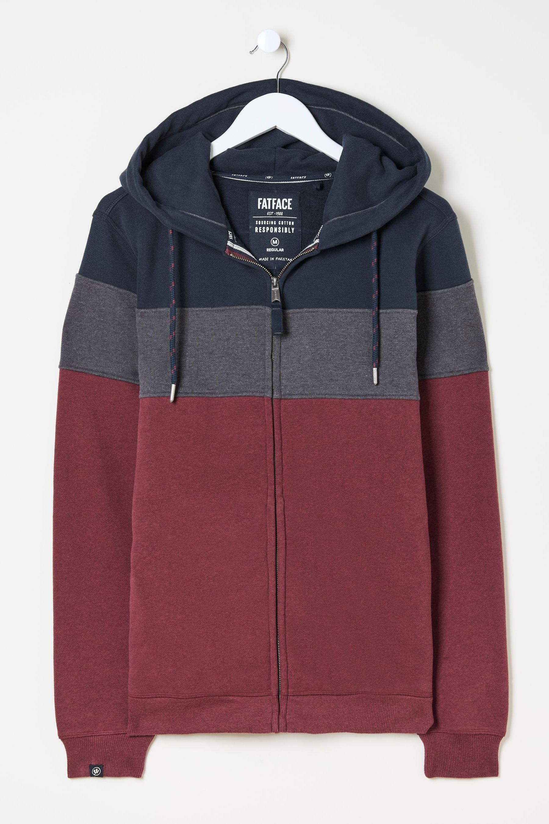 Buy FatFace Brooke Plum Purple Zip Through Hoodie from the Next UK online shop