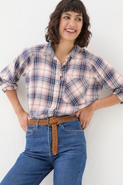 FatFace Bessie Cream Check Shirt - Image 1 of 6