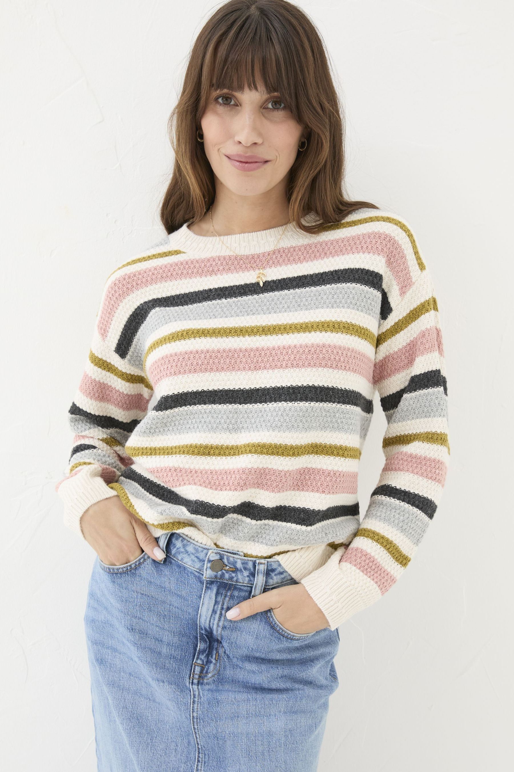Fat face striped jumper outlet