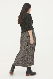 FatFace Arabella Black Ditsy Midi Skirt - Image 2 of 4