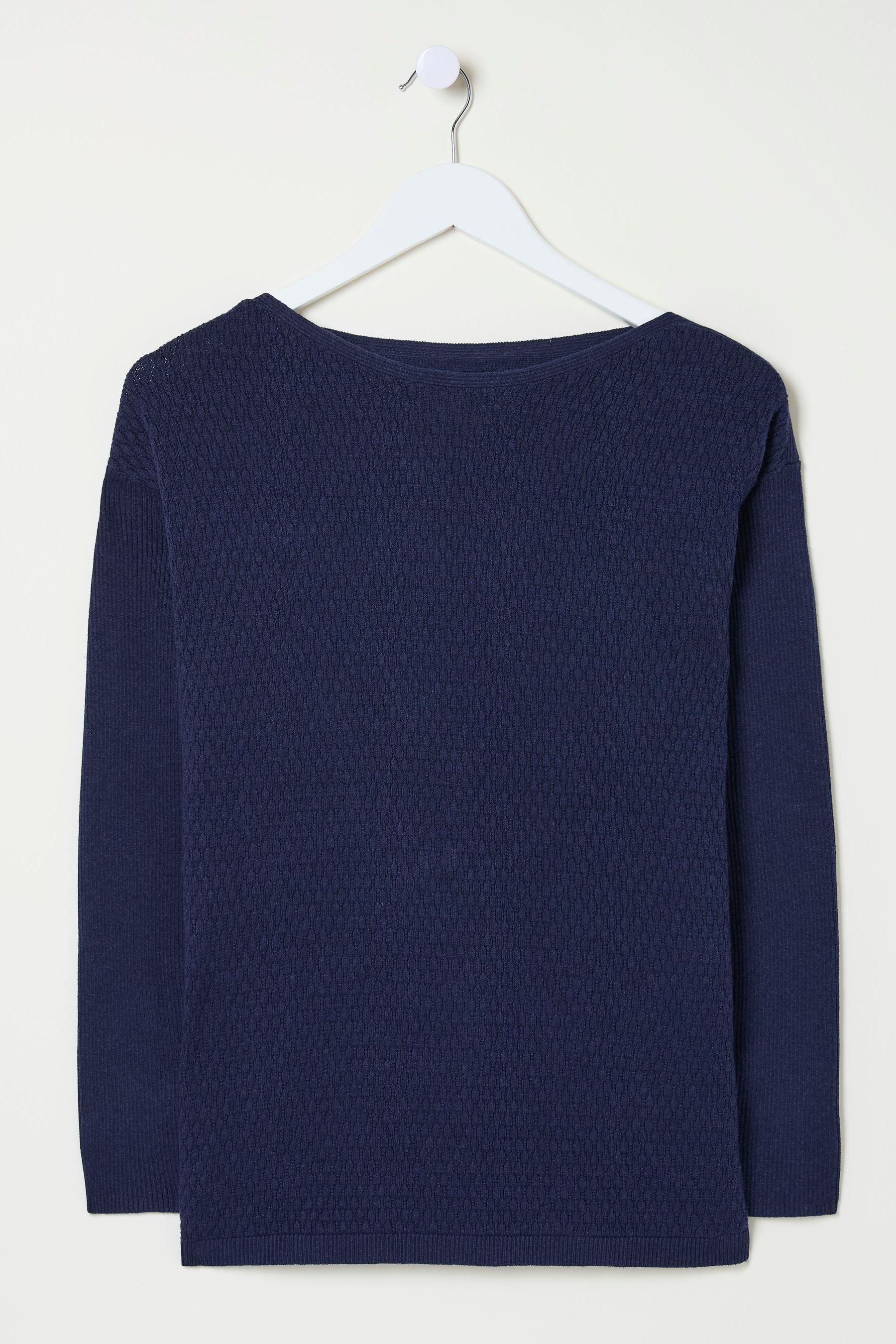 Buy FatFace Sophie Blue Boat Neck Jumper from Next Luxembourg