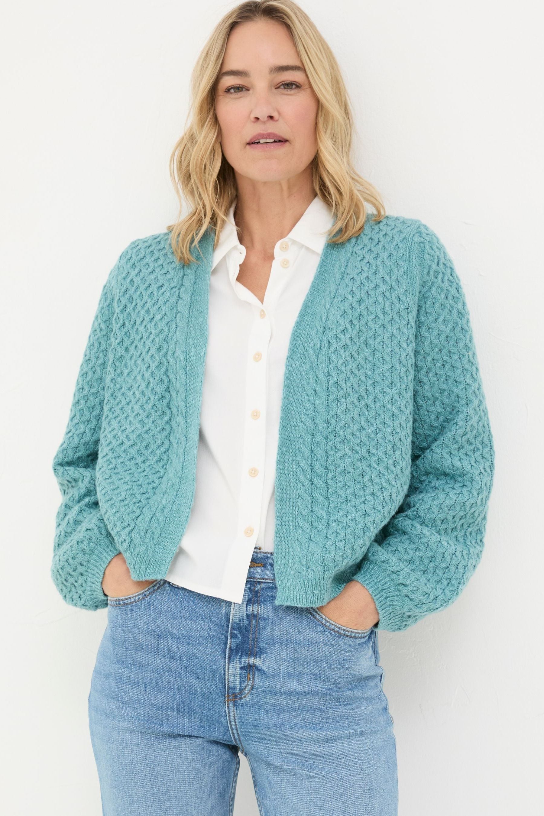 Light teal cardigan shop