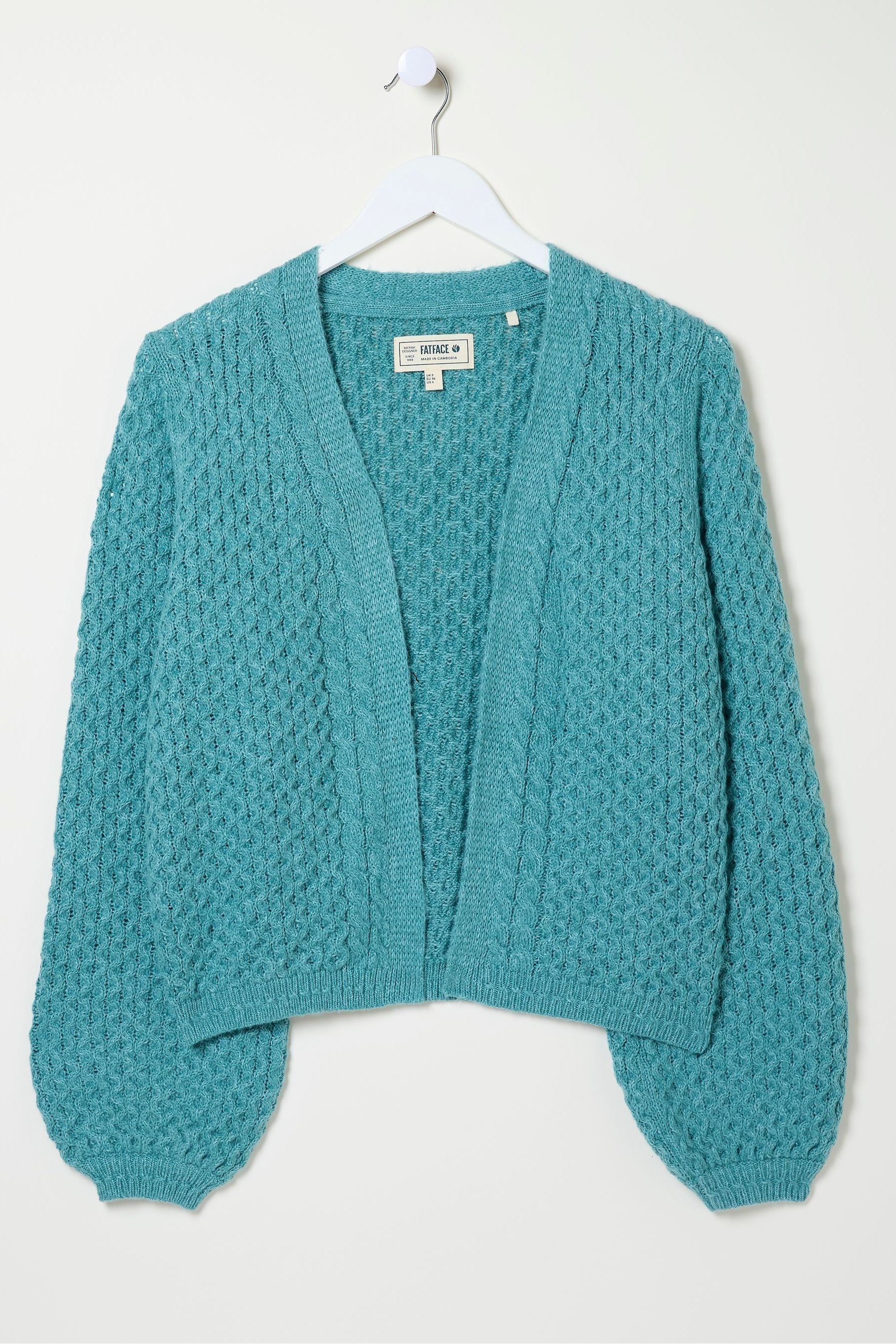 Light teal cardigan 2025