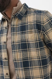 FatFace Blake Blue Buffalo Check Shirt - Image 5 of 6