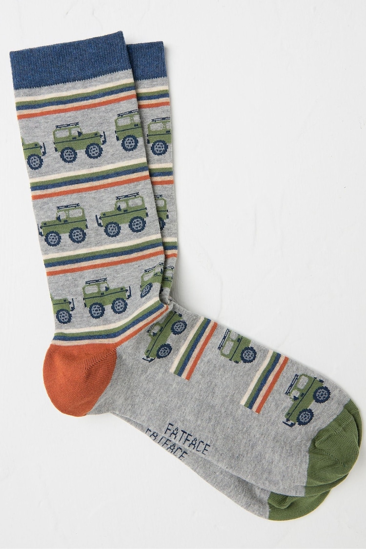 FatFace Grey Off Roader Men's Socks 1 Pack - Image 1 of 2