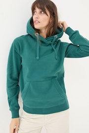 FatFace Izzy Green Overhead Hoodie - Image 1 of 6