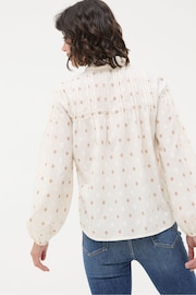 FatFace Elsie Ivory Dobby Blouse - Image 2 of 6