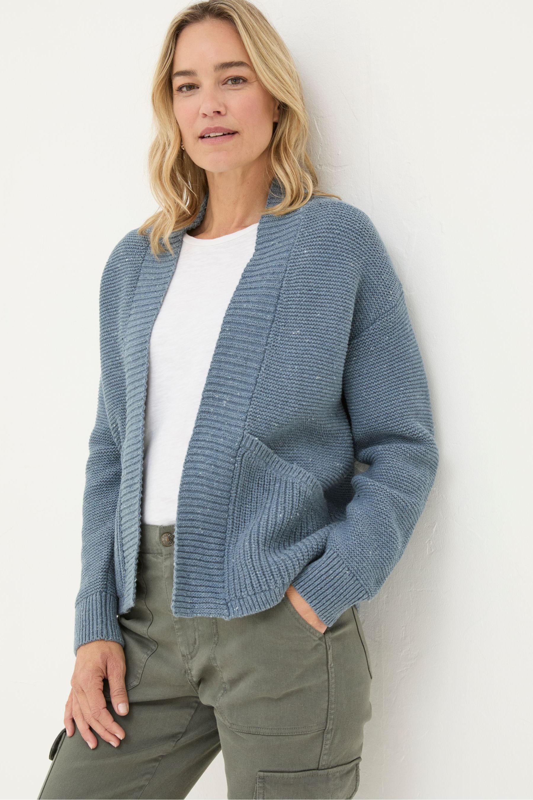 Fat face grey cardigan top