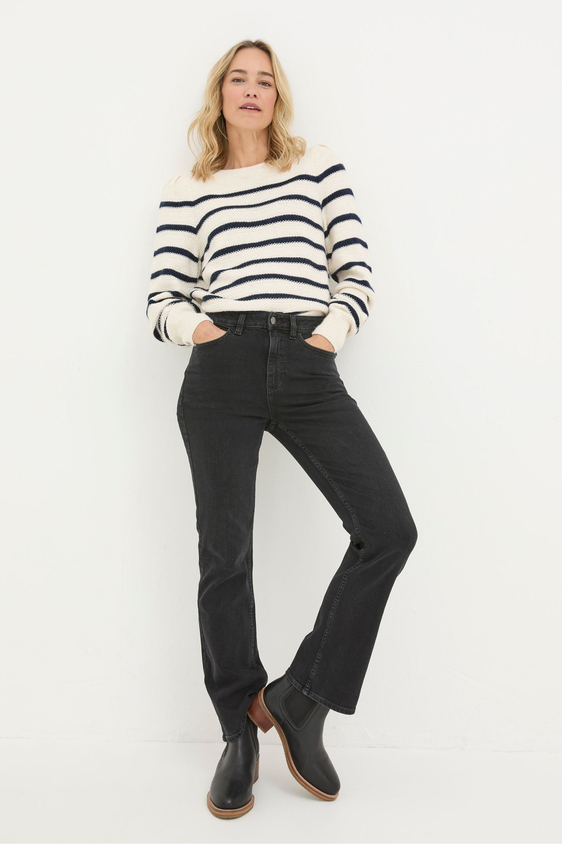 Next black bootcut jeans sales