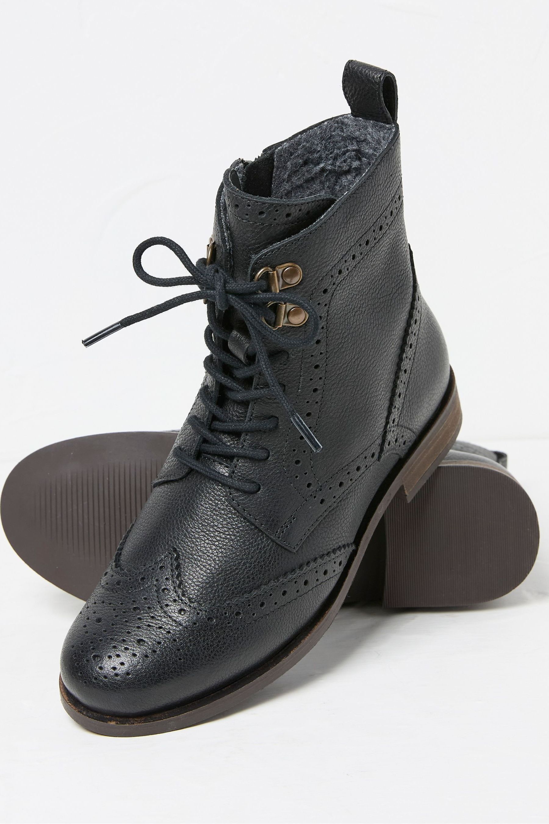 Lace up brogue boots womens discount