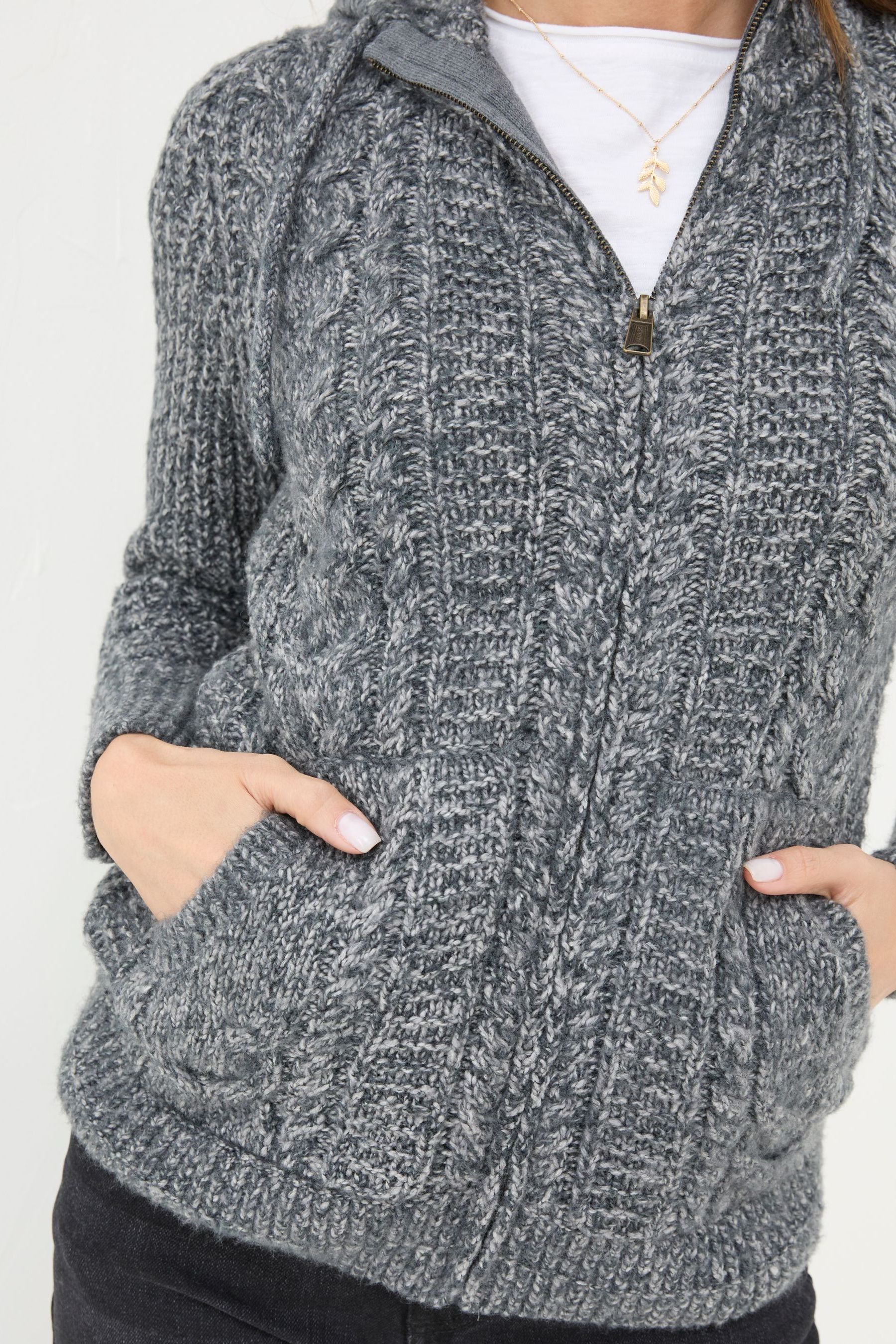 Buy FatFace Alicia Charcoal Grey Hoodie from Next Luxembourg