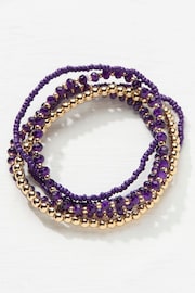 FatFace Purple Multi Stretch Bracelet - Image 1 of 2