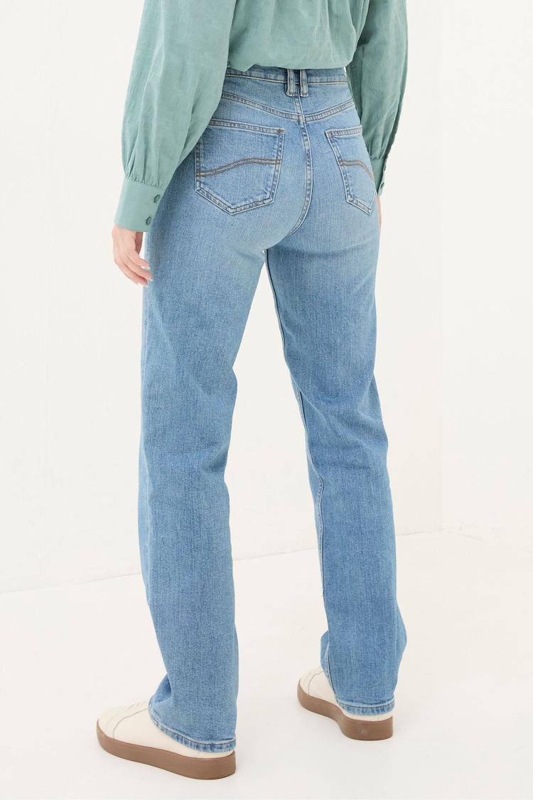 FatFace Carmel Light Vintage Blue Comfort Stretch Straight Jeans - Image 2 of 7