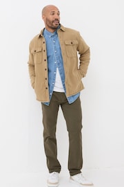 FatFace Walderton Beige Overshirt - Image 2 of 3