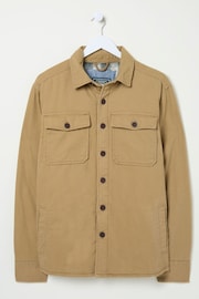 FatFace Walderton Beige Overshirt - Image 3 of 3