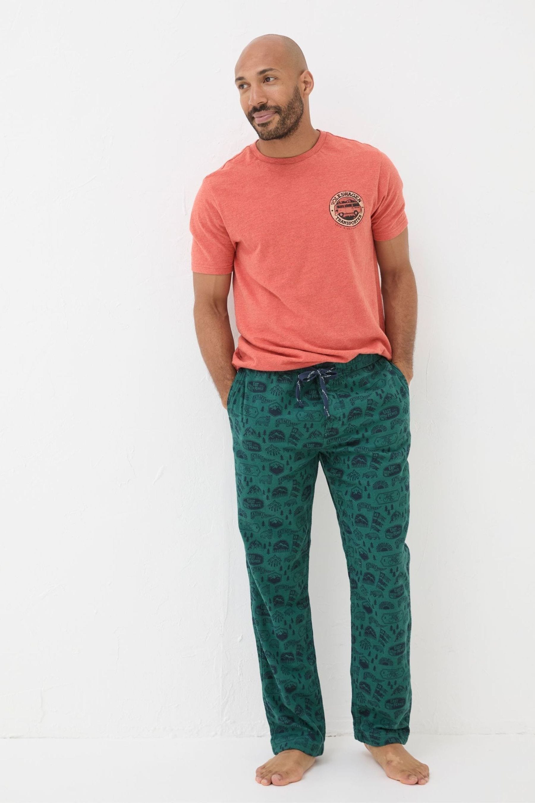 Camping print pajamas 2025
