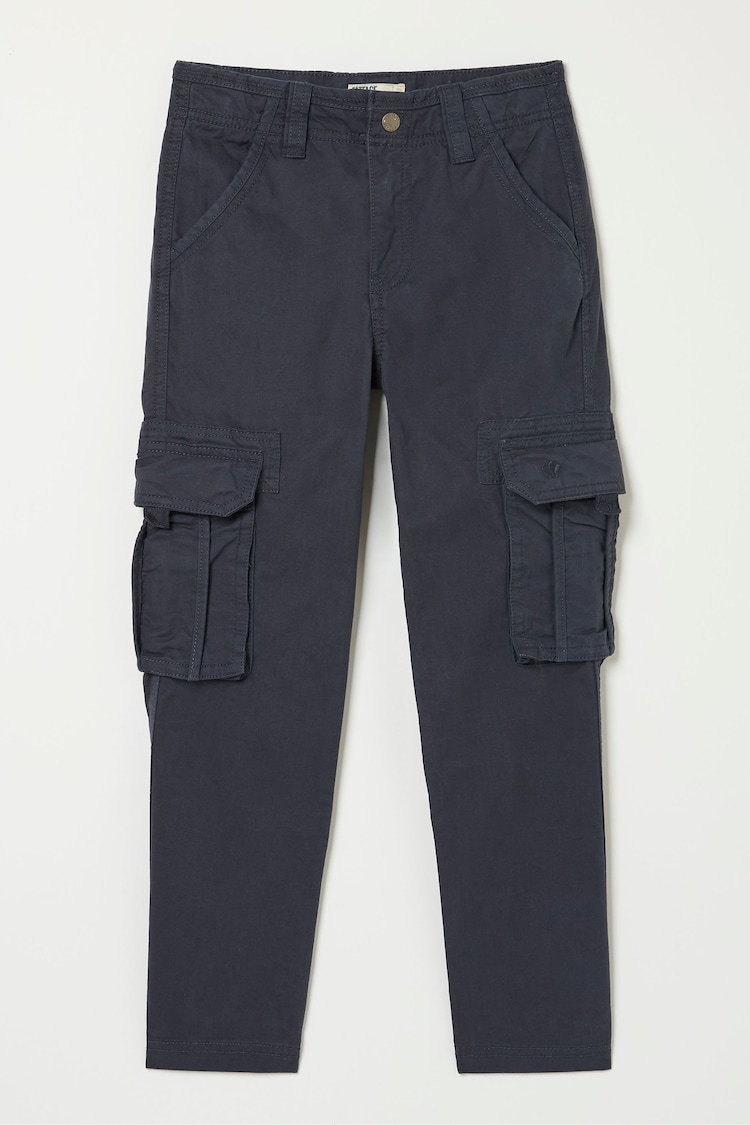 FatFace Lulworth Navy Blue Cargo Trousers - Image 5 of 5