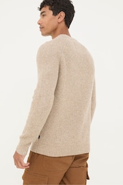 FatFace Calder Natural Crew Neck Jumper - Image 2 of 5