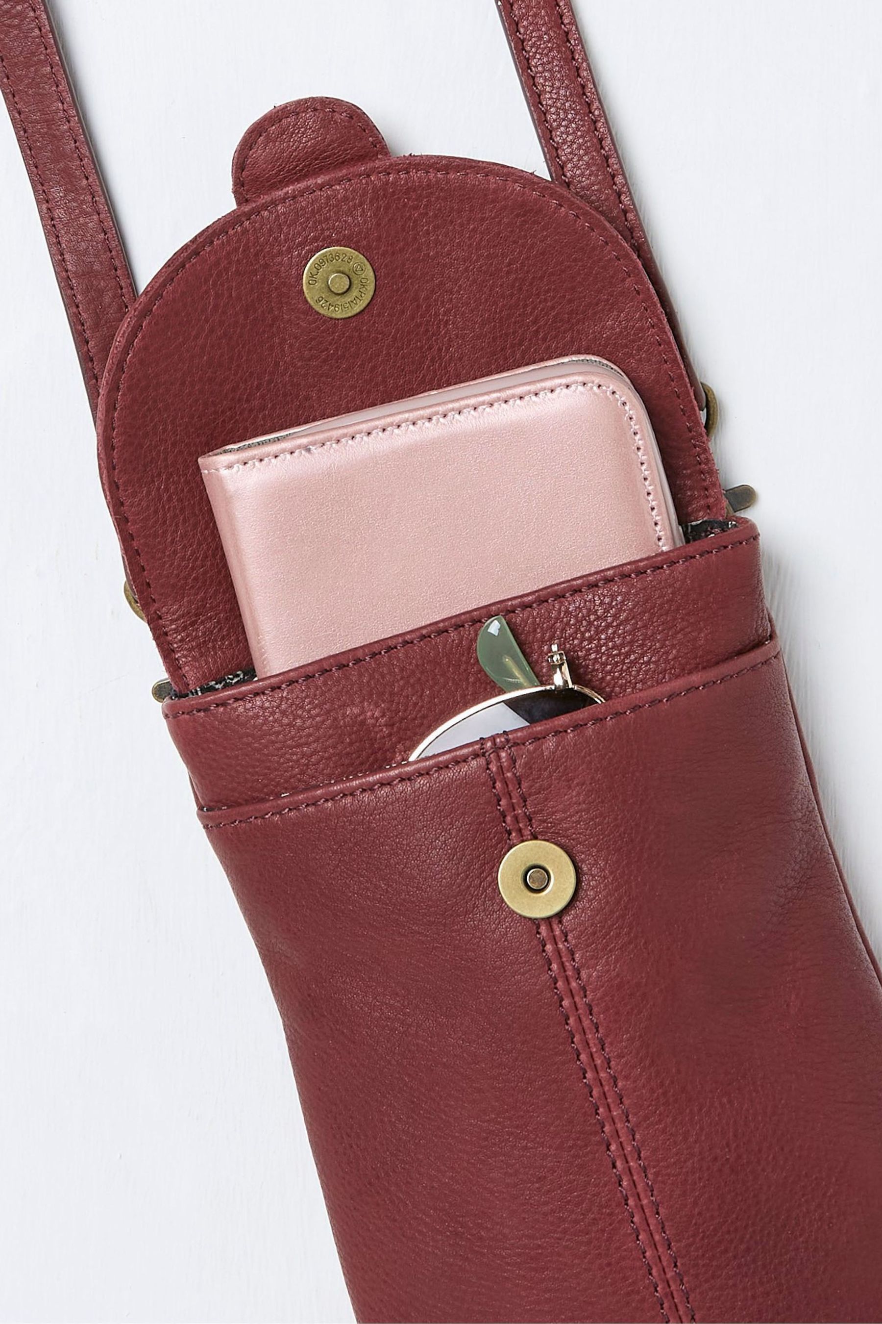 FatFace Clara Purple Phone Bag