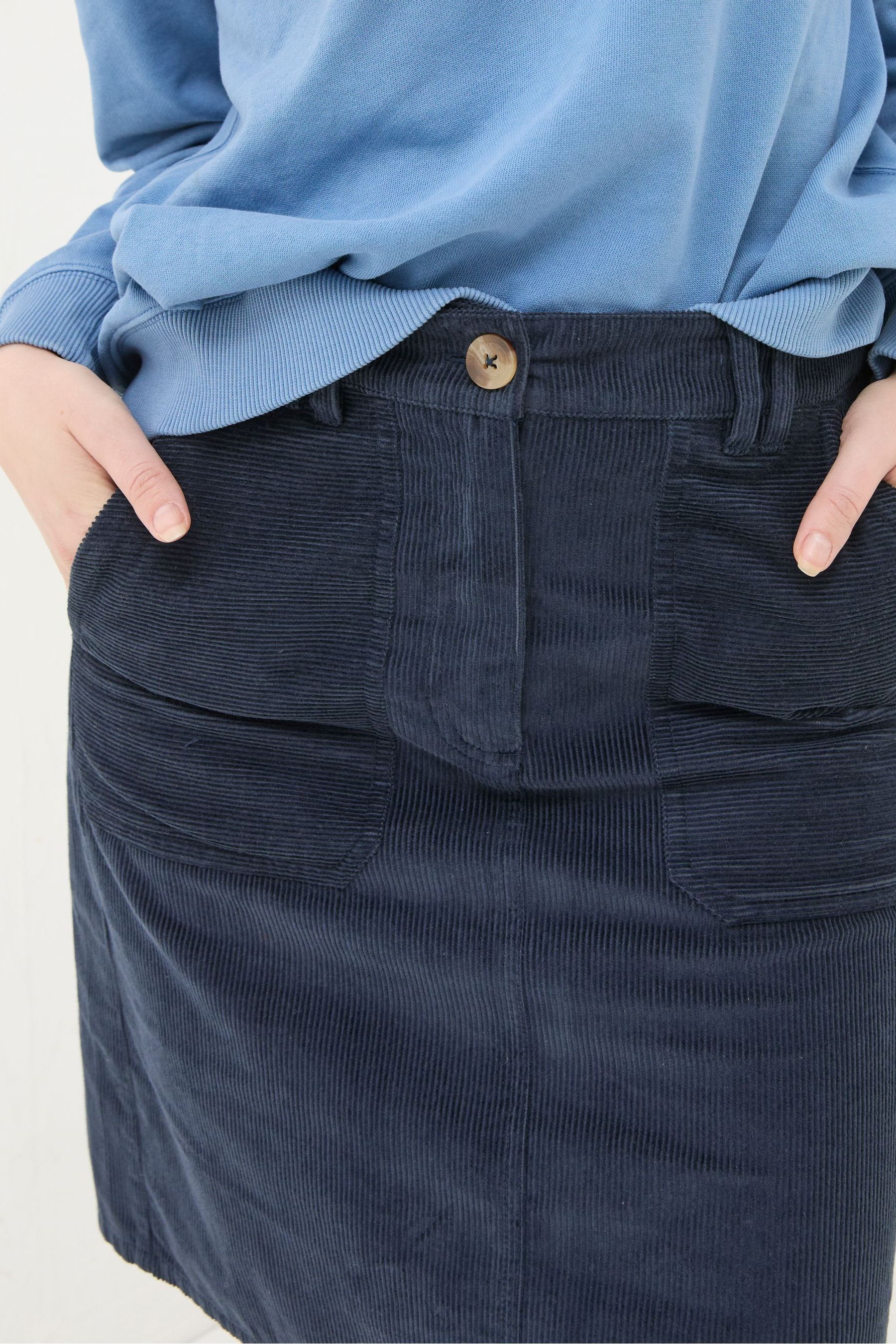 Navy cord skirt fat face cheap