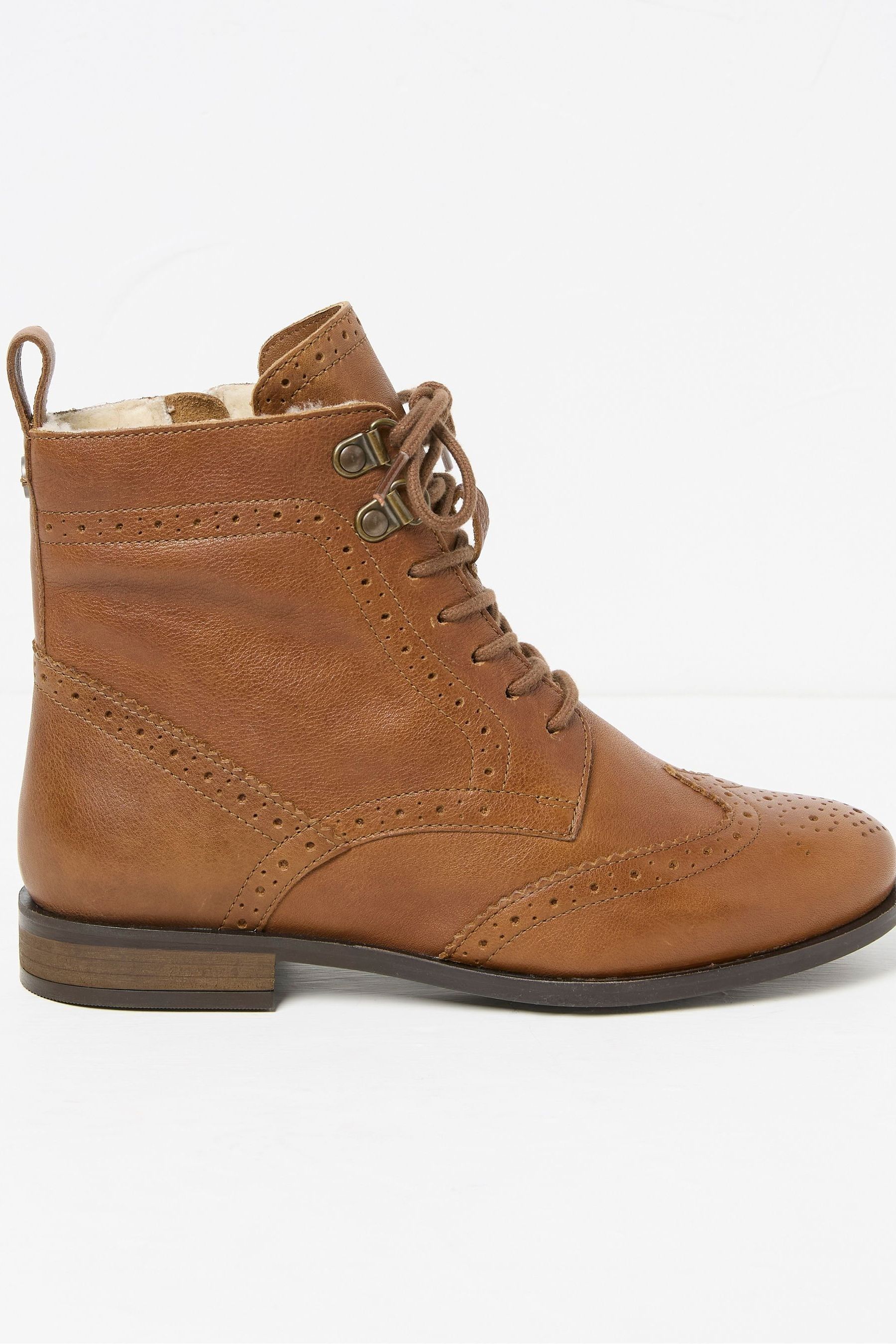 Buy FatFace Anwen Brown Brogue Ankle Boots from the Next UK online shop