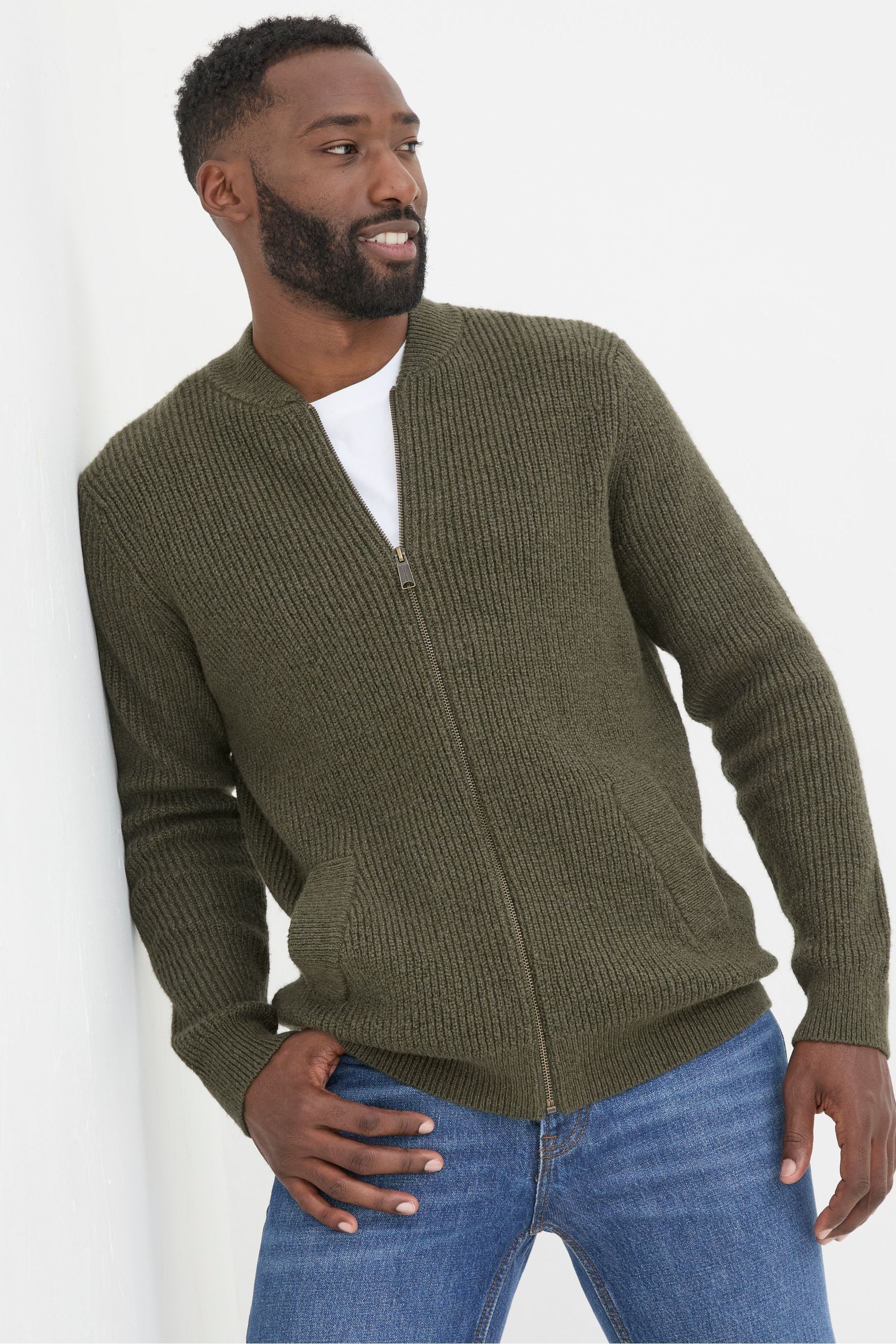 Khaki cardigans store