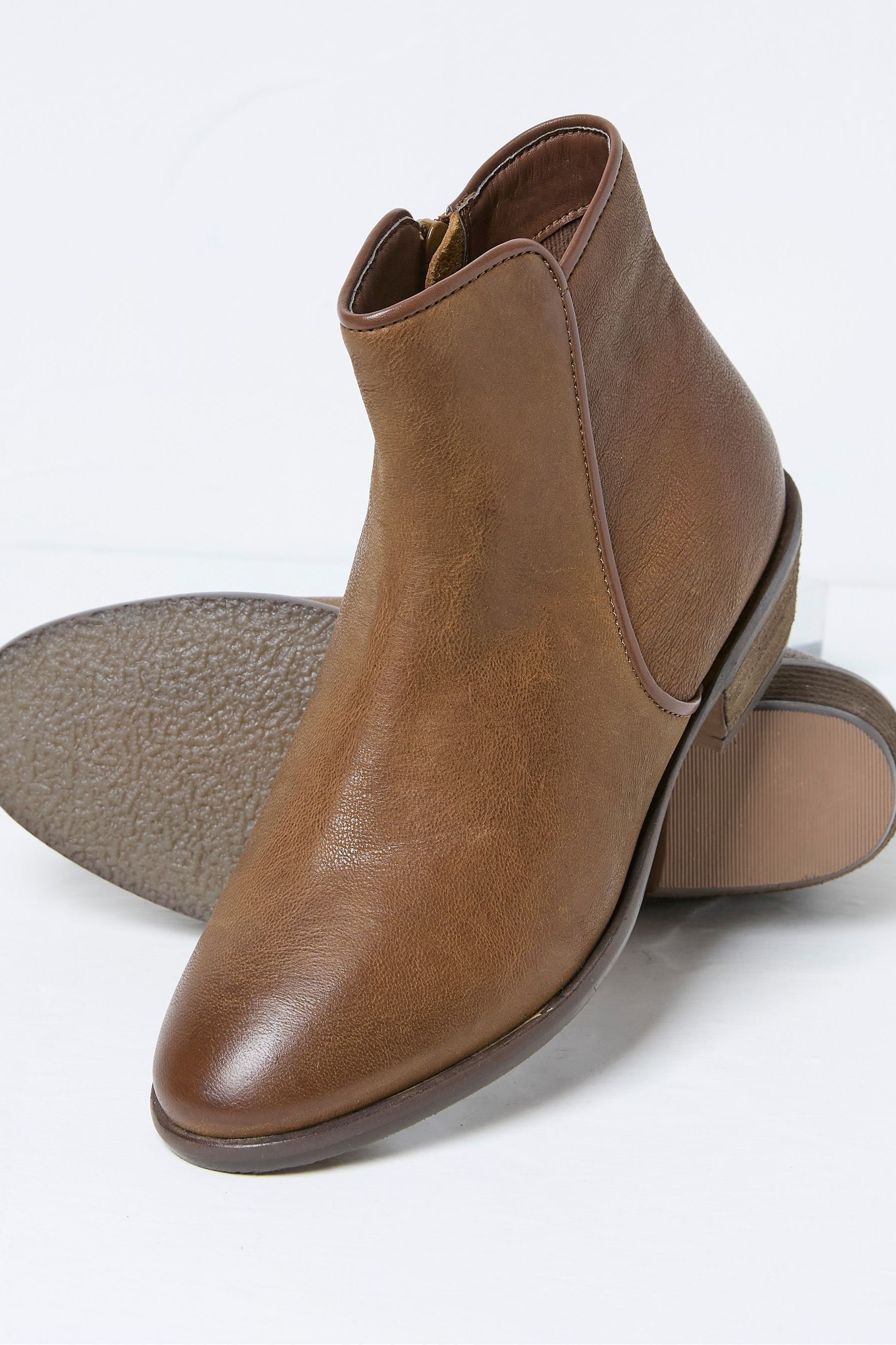 Buy FatFace Felicity Brown Ankle Boots from Next Oman