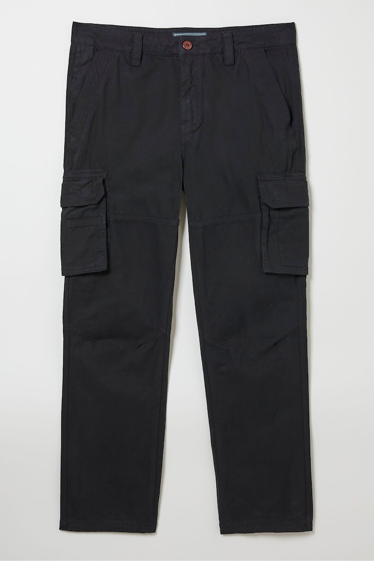 FatFace Breakyard Black Cargo Trousers - Image 6 of 6