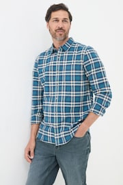 FatFace Backworth Blue Check Shirt - Image 1 of 4