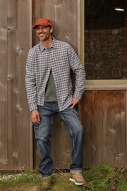 FatFace Lewes Blue Check Shirt - Image 1 of 7