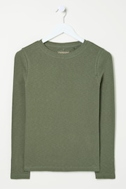 FatFace Callie Green Long Sleeve Top - Image 3 of 3