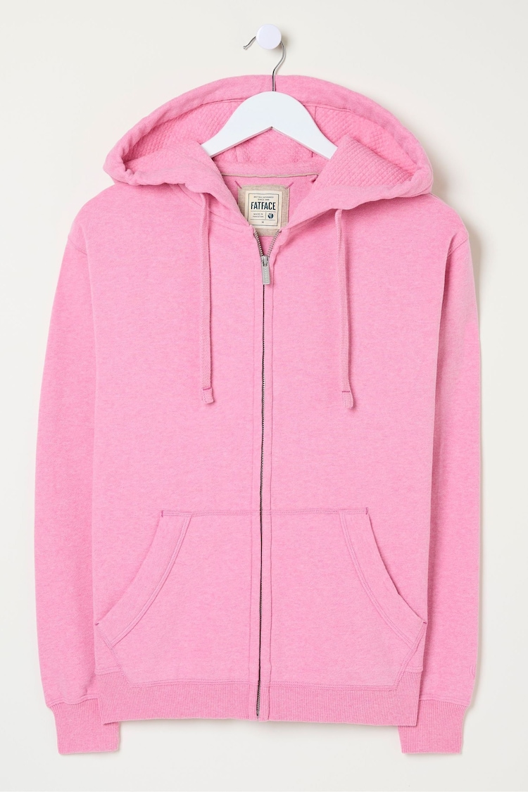 FatFace Amy Pink Zip Through Hoodie - Image 3 of 3