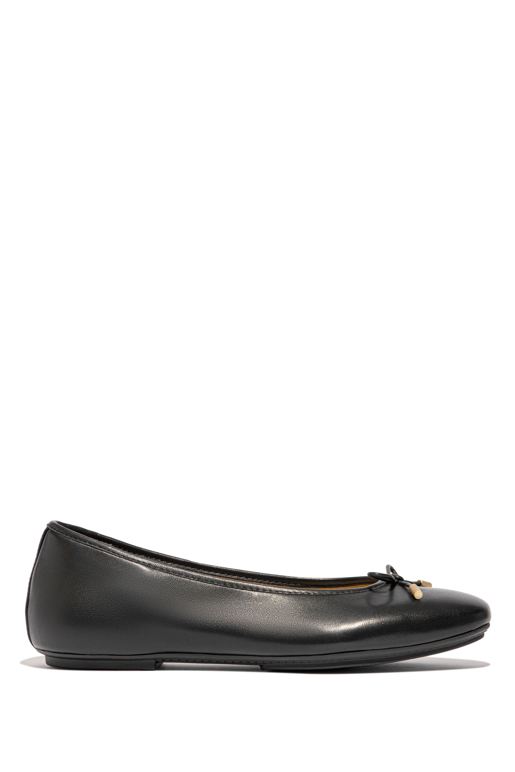 Buy FitFlop Silver Delicato Bow Soft Leather Ballet Flats from Next Austria