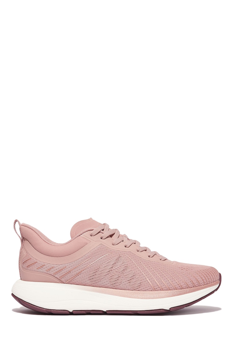 FitFlop Pink Runner Metallic-Detail Mesh Running Sneakers - Image 1 of 4