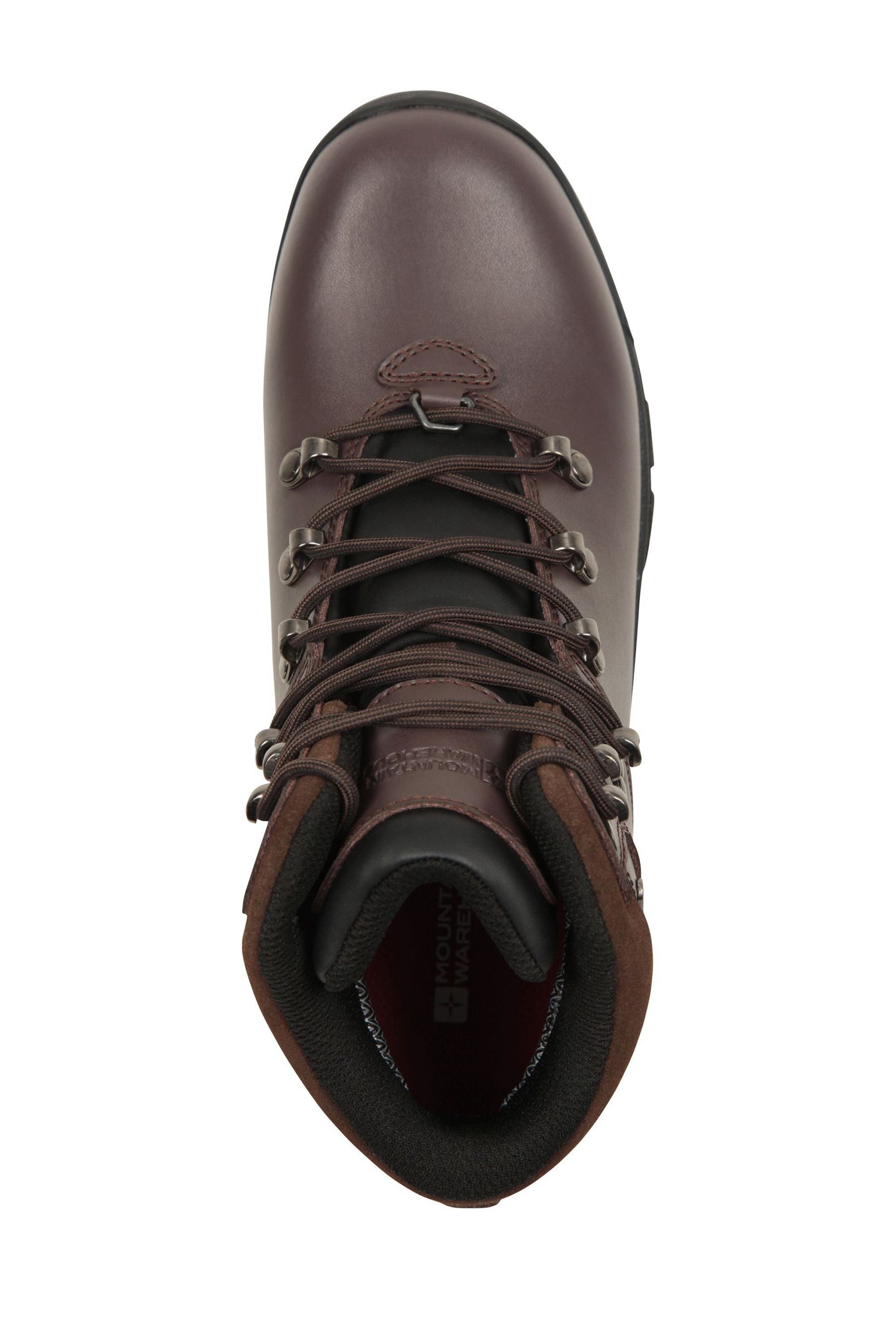 Womens brown leather walking boots outlet