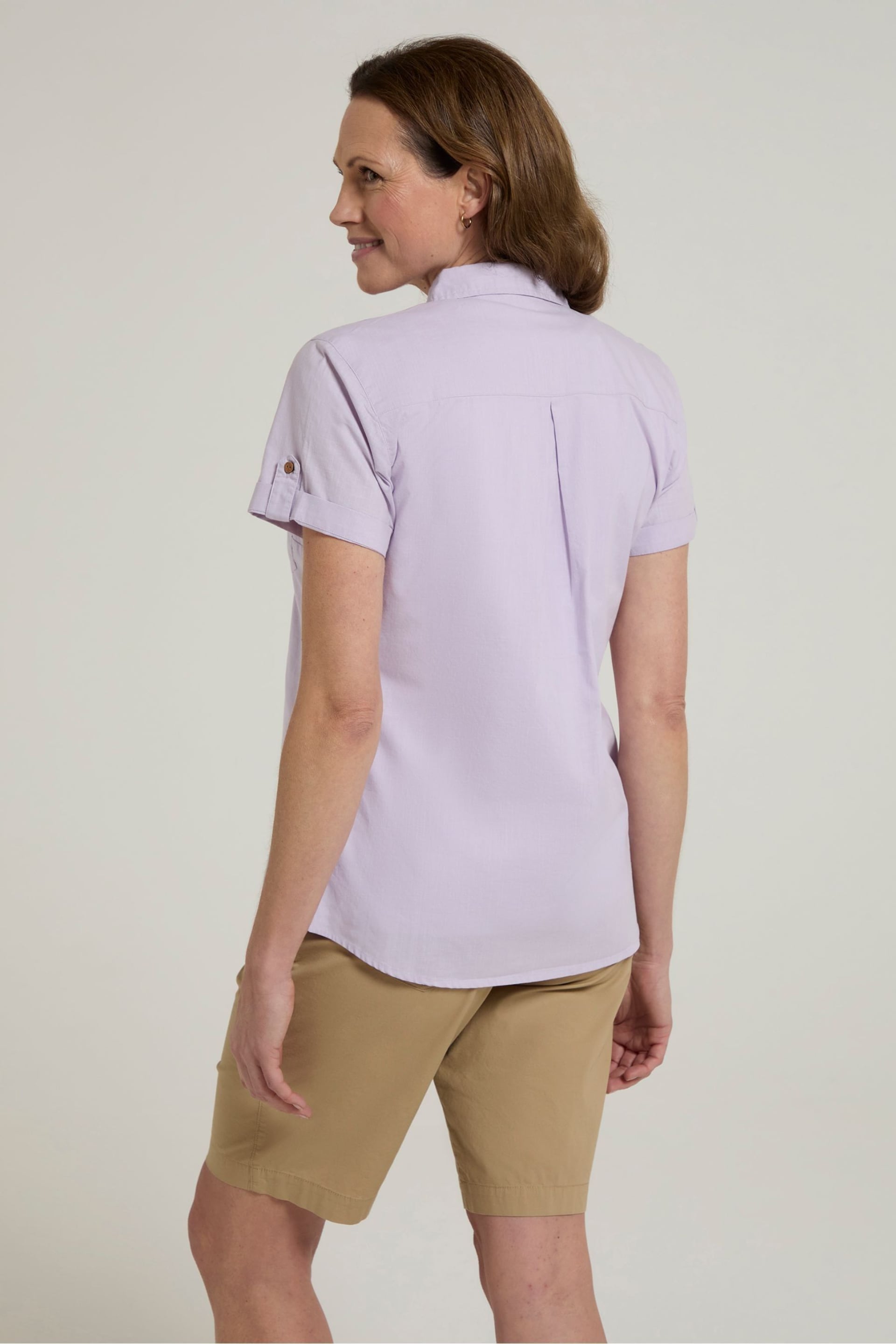 Mountain Warehouse Purple Womens Coconut Short Sleeve Shirt - Image 3 of 8