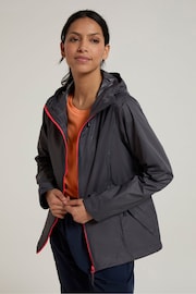 Mountain Warehouse Grey Womens Swerve Waterproof Packaway Jacket - Image 4 of 10