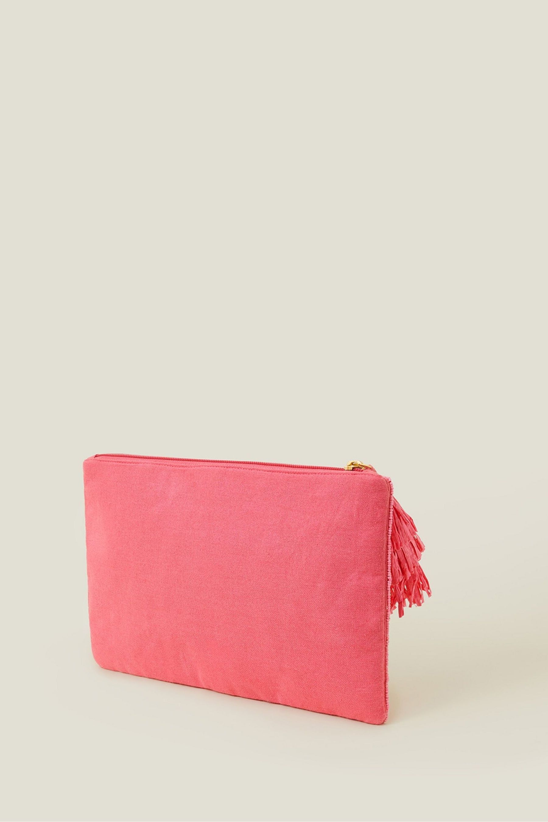 Accessorize pink clutch bag sale