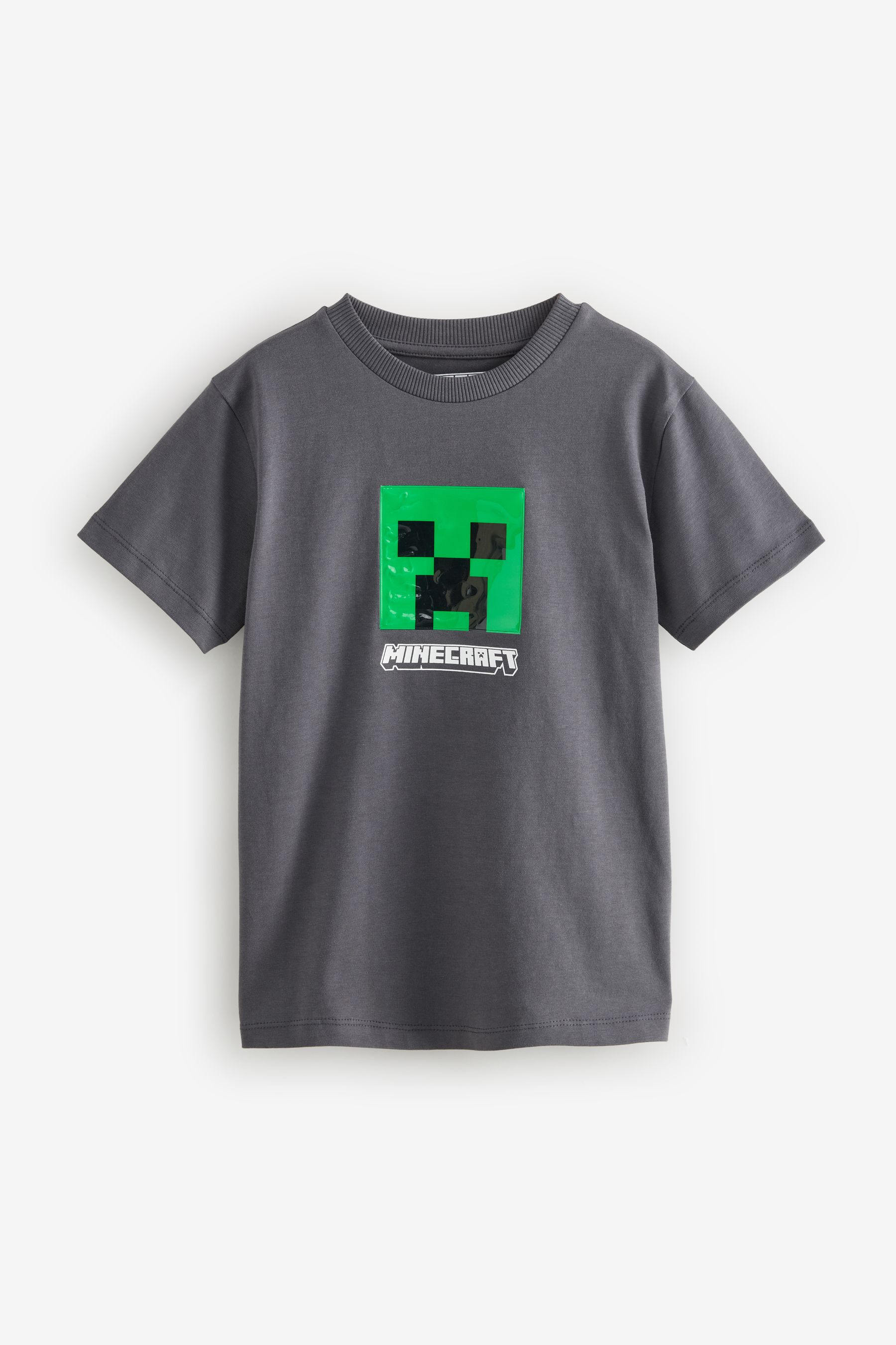 Buy Grey 100 Cotton Licensed Minecraft T Shirt 3 16yrs from Next Singapore