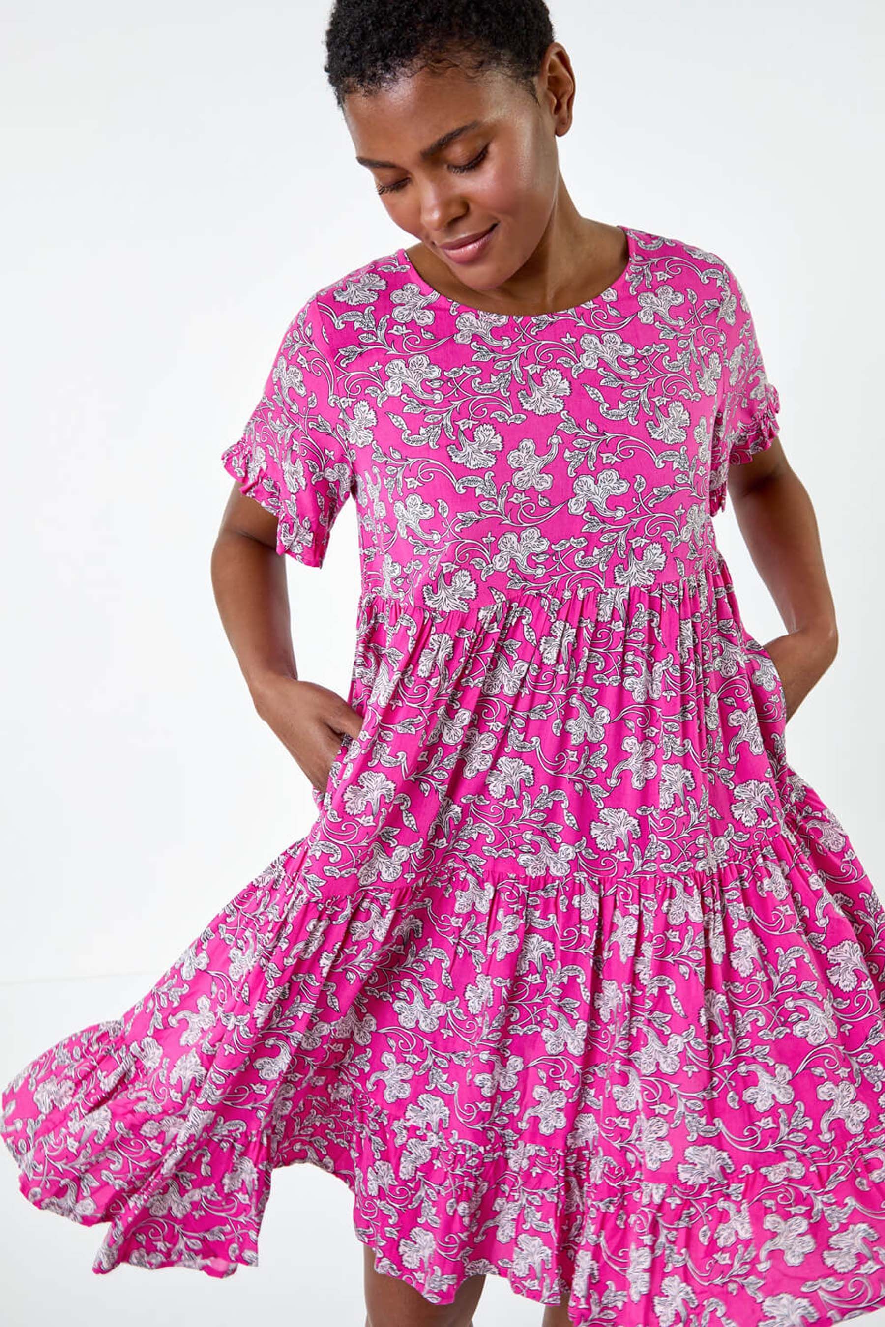 Pink ditsy dress 2025