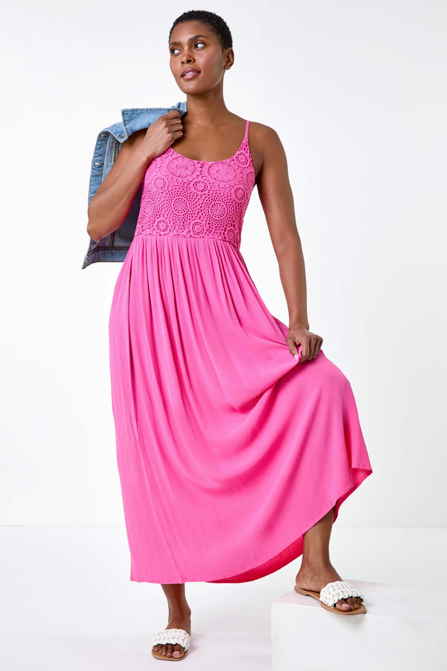Roman pink dress sale