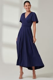 Jolie Moi Angel Sleeve Super Smooth Jersey Maxi Dress - Image 4 of 6